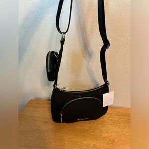 NWT Lululemon Black Crossbody with Nano pouch
